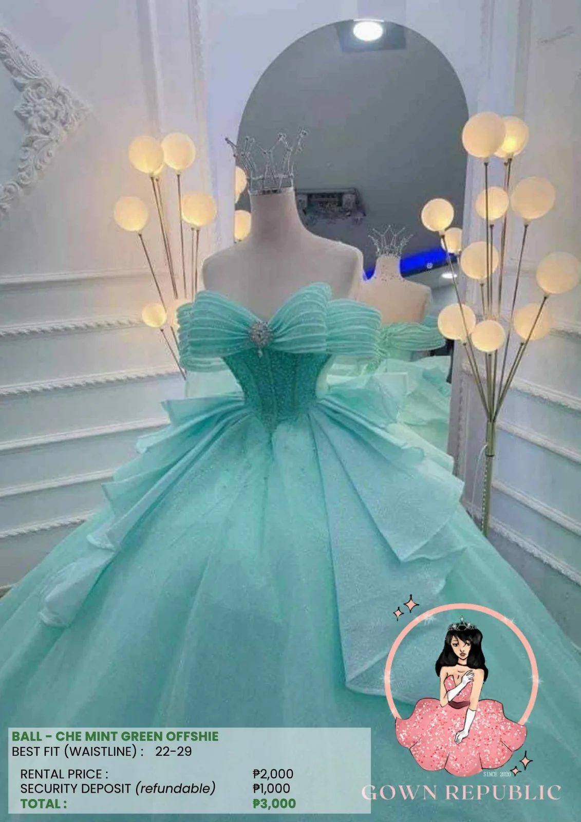 Ball Gowns: Green 148